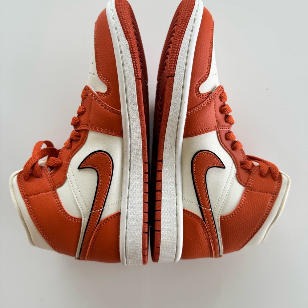 NWT Authentic Nike Orange and White Jordan Sneakers from Nike Store